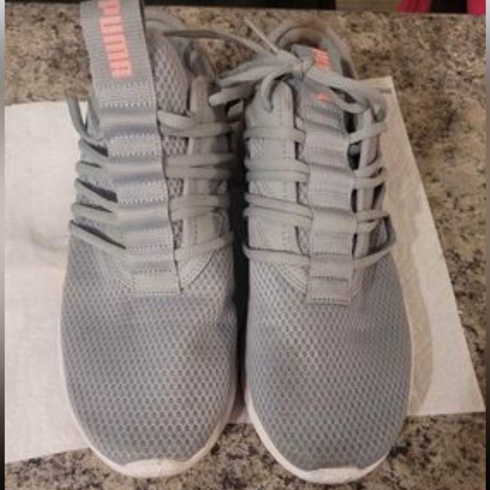 Gray Puma Running Shoes